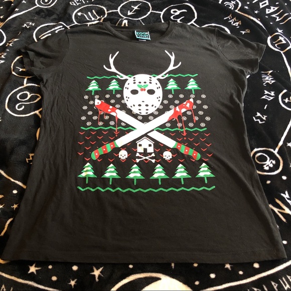 Too Fast Tops - Too Fast Holiday Friday the 13th Black Tee sz XXL
